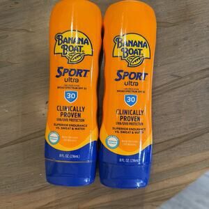 2x Banana Boat Sport Ultra SPF 30 Sunscreen Lotion 2 Pack EXP 05/2026